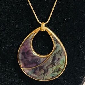 Marks & Spenser Gold Pendant Necklace for Women - Elegant Gold Tone